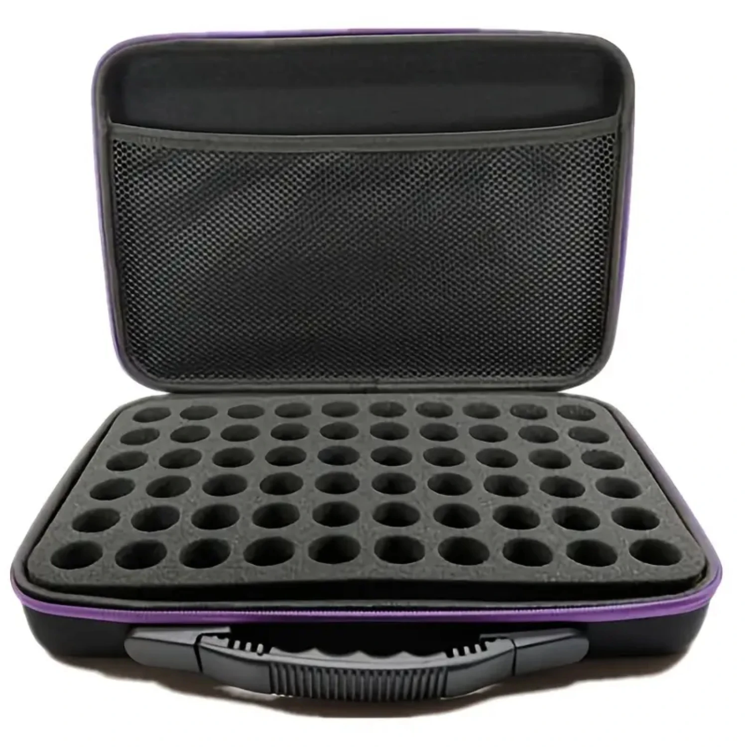 Large Capacity Wooden Essential Oil Storage Box - Organize Your Aromatherapy Oils in Style with 60 Slots, Portable Essential Oil 2