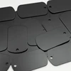 50 Pcs Metal Stamping Blanks Black For Stamping, Engraving Blanks Aluminum Stamping Blanks Keychain Blank Dog Tag Easy Install 2