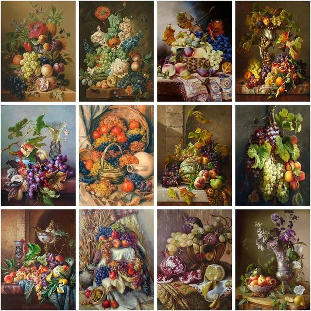 CHENISTORY Paint By Number Flowers And Fruits Drawing On Canvas Handpainted  Painting Art Diy Pictures By Numbers Kits Home Decor - AliExpress