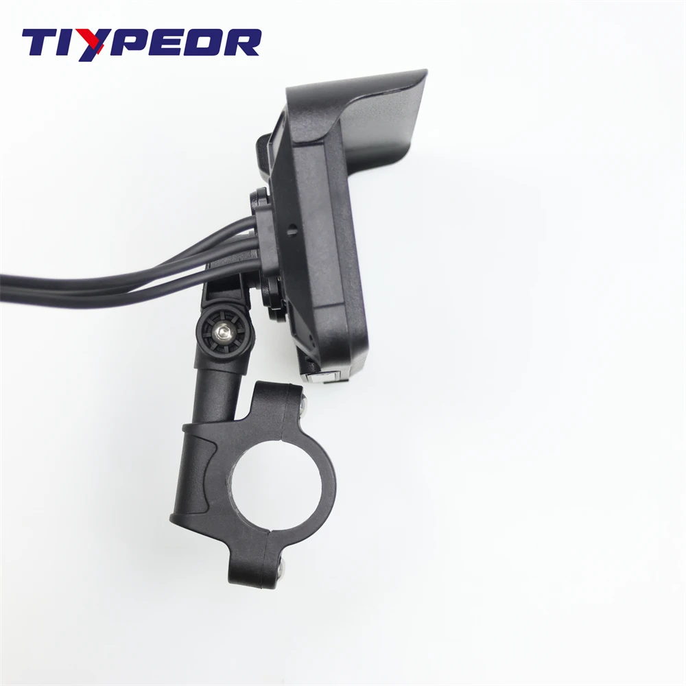 TIYPEOR 5 inch Motorcycle Carplay DVR Dual Lens Recording Navigation Waterproof Display Screen Portable Wireless Android Auto
