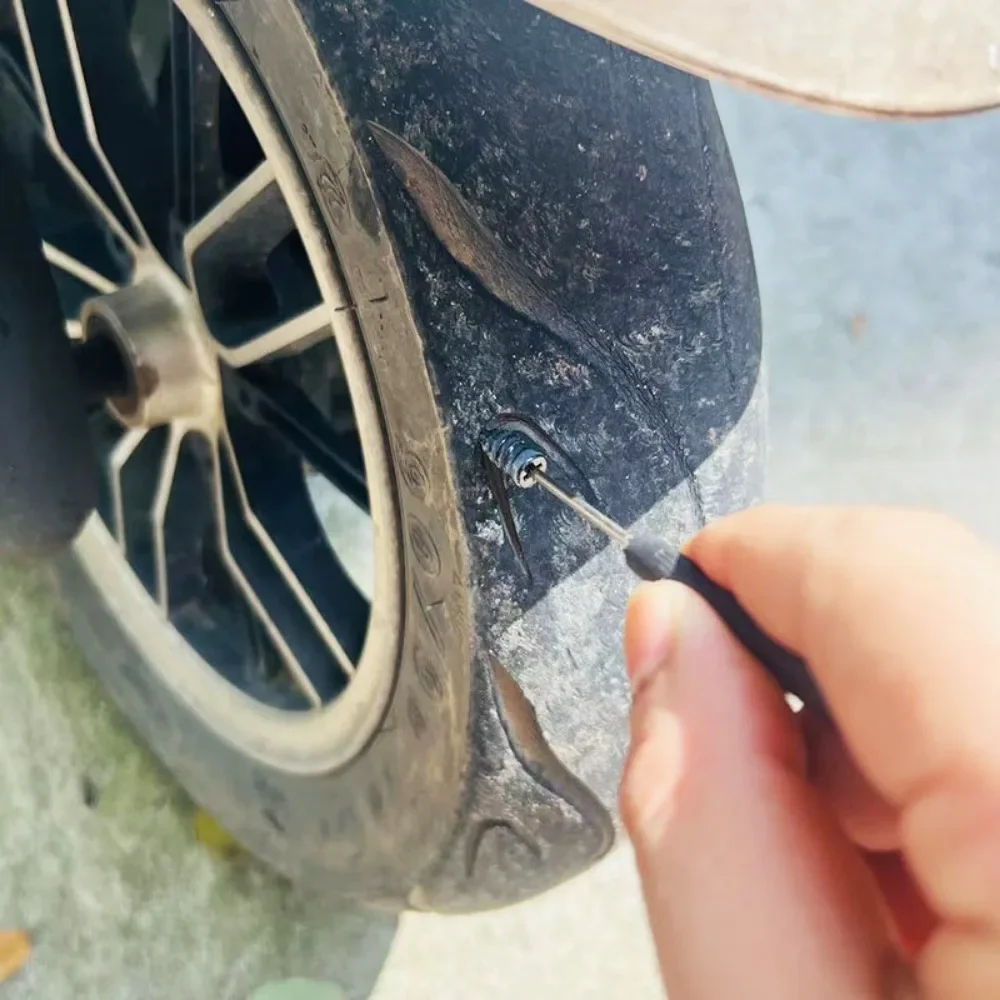 Car Motorcycle Vacuum Tyre Repair Nails Tubeless Tools Rubber Truck Scooter Bike Tire Puncture 20Pcs tire repair kit