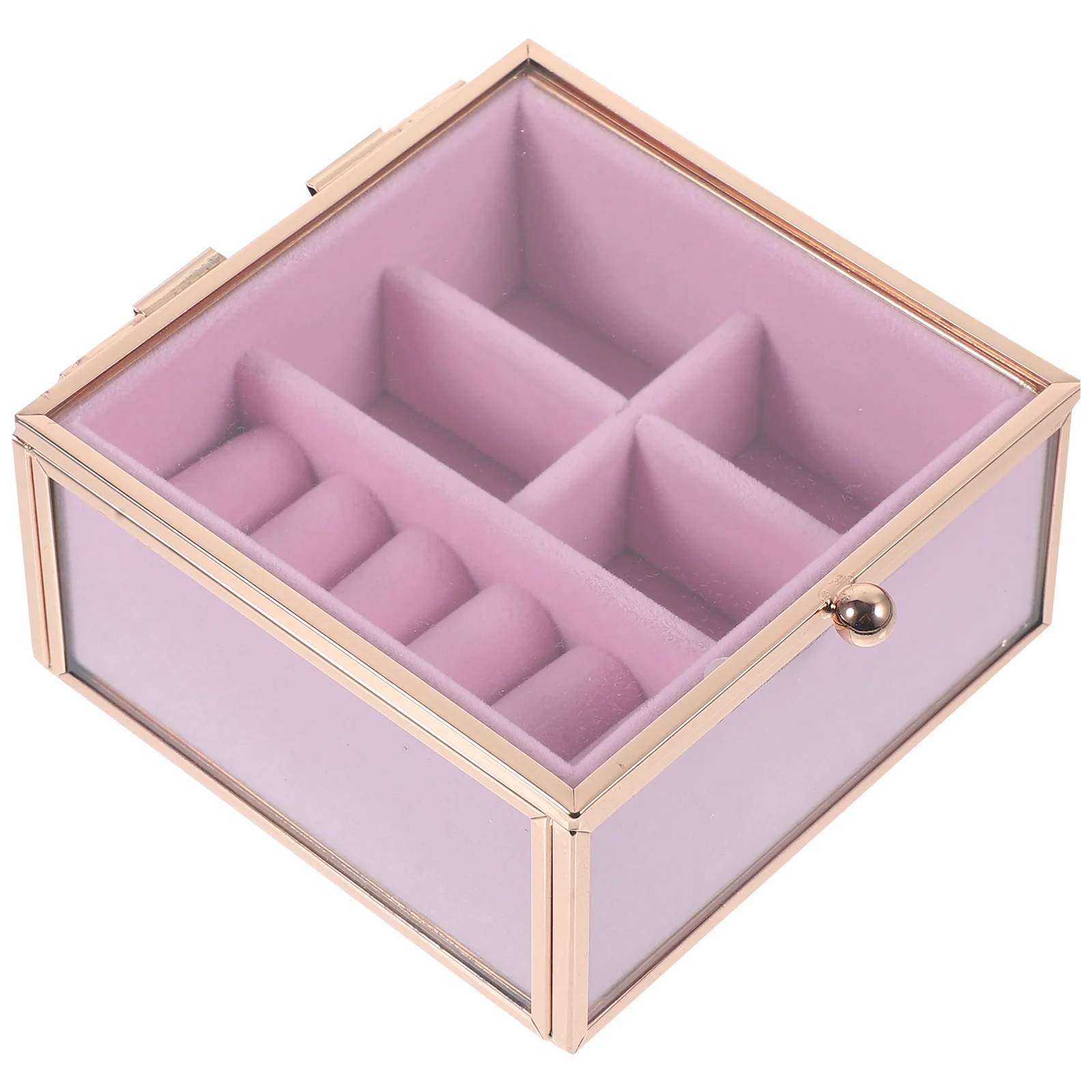 

Travel Jewelry Box Transparent Lipsticks Organizer Portable Earring Carrying Box for Outdoors