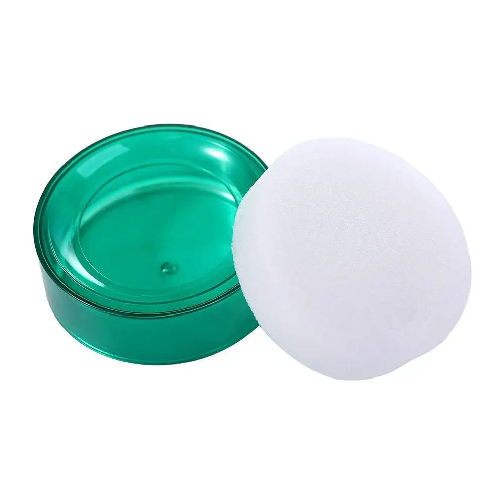 Casher Supermarket Bank Teller Accounting Wet Hand Device Finger Wet Device Money Counting Tool Round Case Finger Wetted Tool