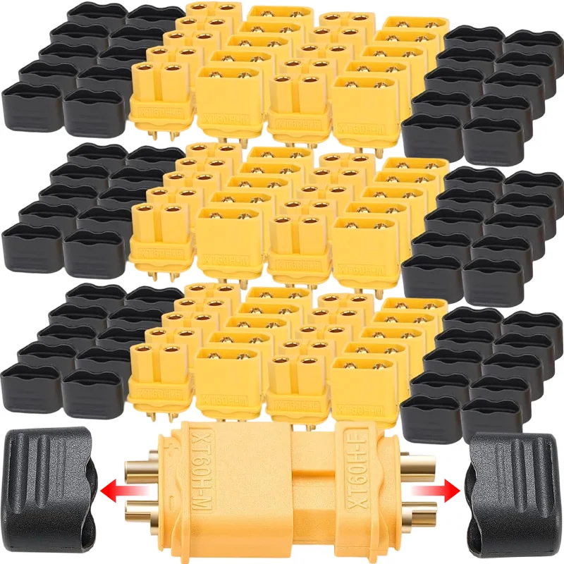 Lot de 5 à 40 connecteurs de batterie RC mâles/femelles - Couleurs multiples