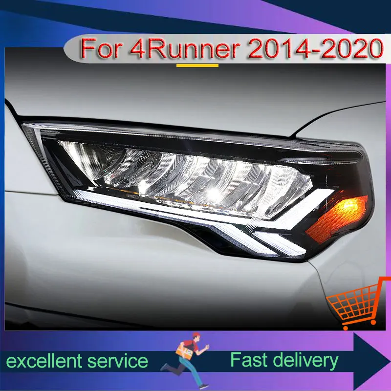 

Auto Styling For Toyota 14-21 4Runner Headlights Upgrade DRL Front Light Dynamic Turn Signal LED Projector Lens Car Accessories