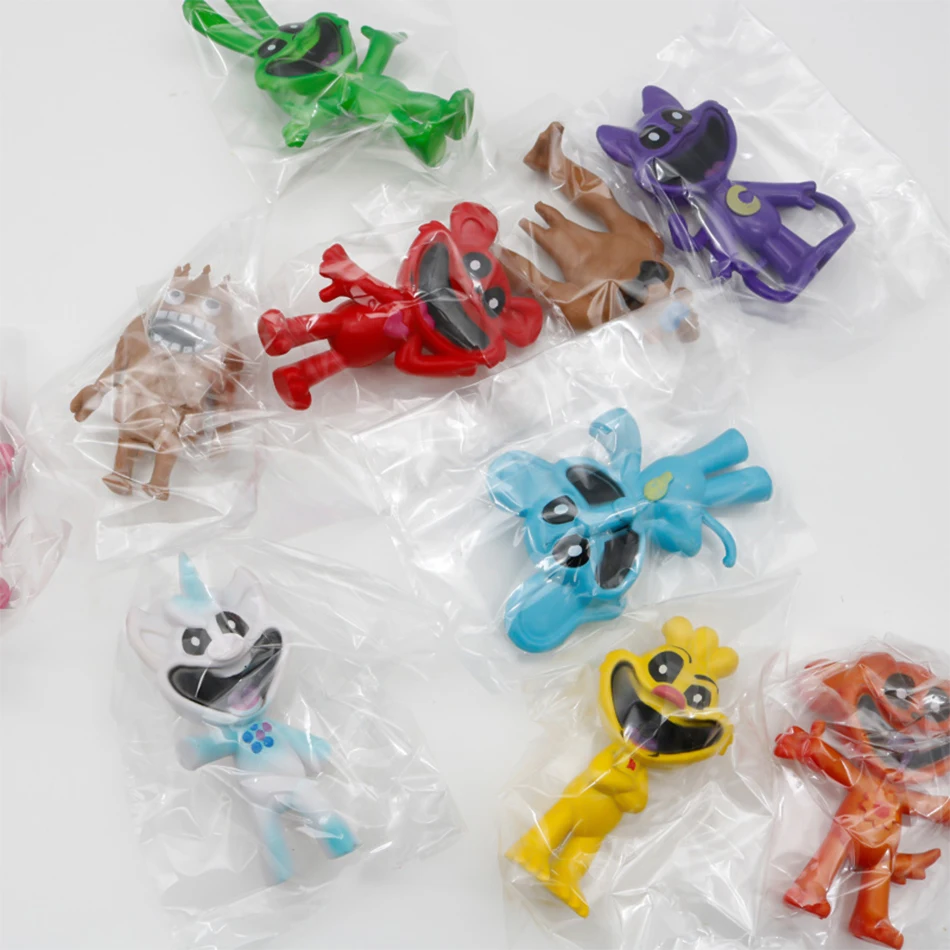 アニメの笑顔の鳥の置物セット,猫のお昼寝,犬の日,ogday,catnap