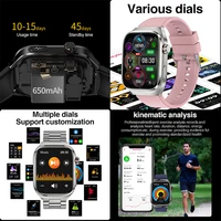 2026 New Body Fat Analysis Health Smart Watch ECG+PPG Uric Acid Blood Pressure Blood Oxygen Clock Call Smart Watch For Men Women - Image 6