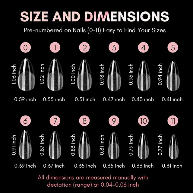 Alternative view of Soft Gel Full Cover Almond Nail Tips
