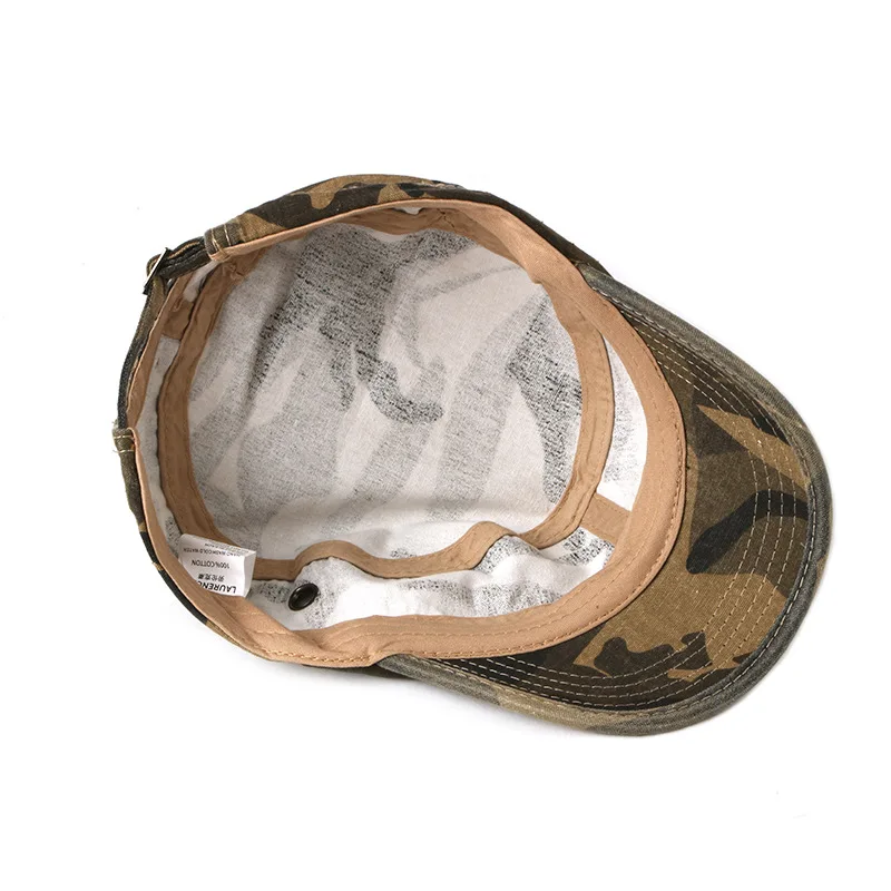 Vintage Camouflage Hats for Men Women Spring Summer Flat Top Baseball Caps Outdoor Camo Cadet Combat Fishing Cap Sunscreen Cap baseball cap camouflage hat flat cap fishing hat camouflage baseball cap cap hat flat vintage cap costume hat
