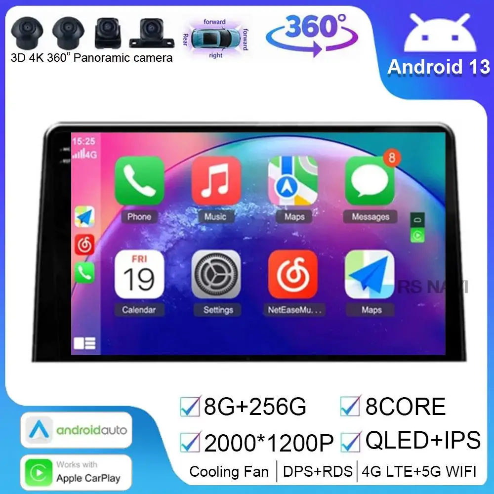 Android 13 Carplay Autoradio Per Citroen Berlingo 2019 Peugeot Partner Rifter 2020 Per Opel Combo Multimedia Player Audio Stereo