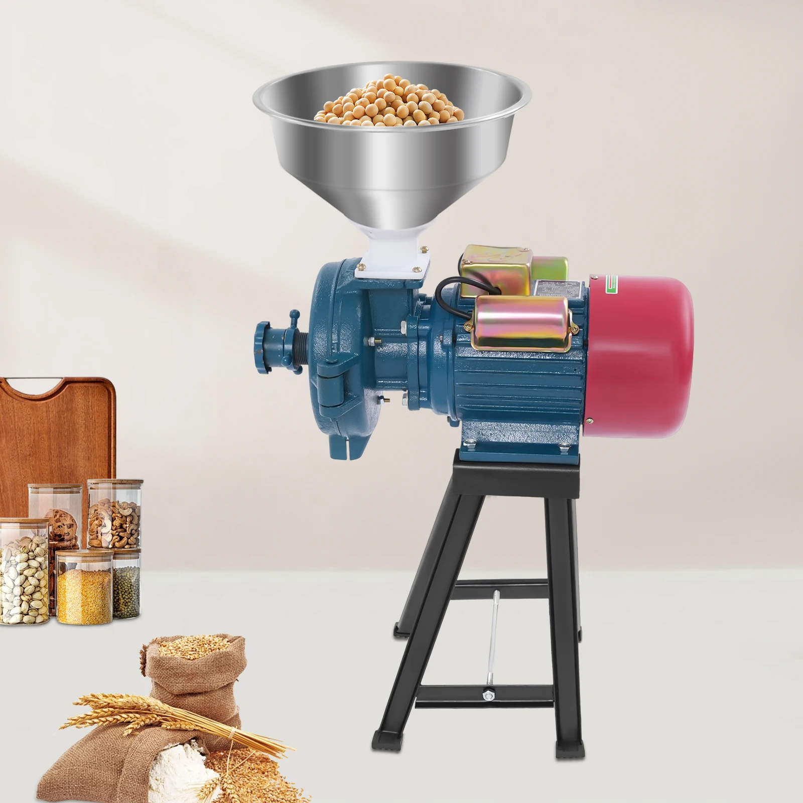 Grinder Machine Dry Electric Feed and Flour Mill Cereals Grinder Rice Corn Grain Coffee Wheat Grain Mill electric grinder,coffee grinder