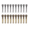 10pcs Mini Alloy Microphone Model Dollhouse Miniature Furniture Accessories Doll House Decoration 1