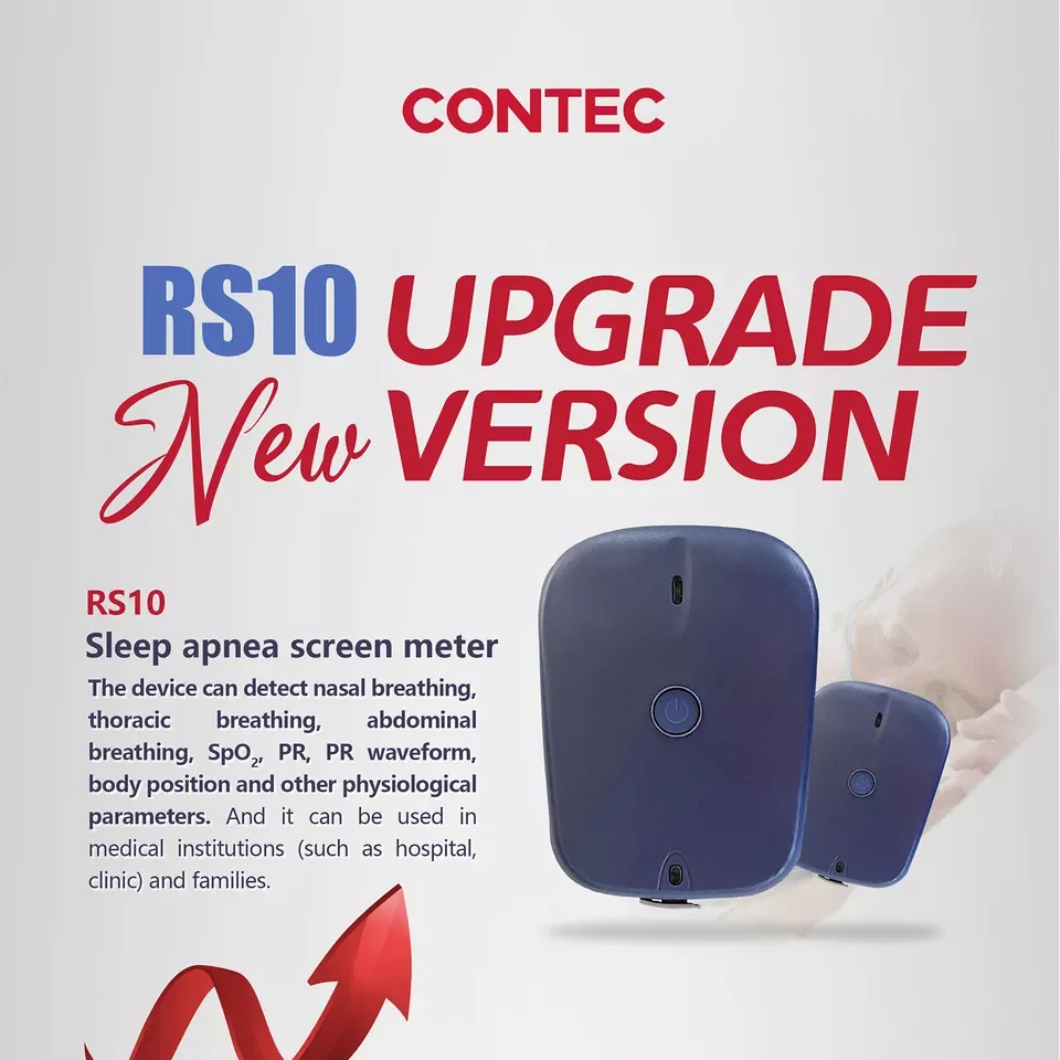 CONTEC Sleep Apnea Screening Monitor RS01/RS10-Snoring Syndrome Home Care Device for Sleep Apnea Monitoring sleep apnea monitor