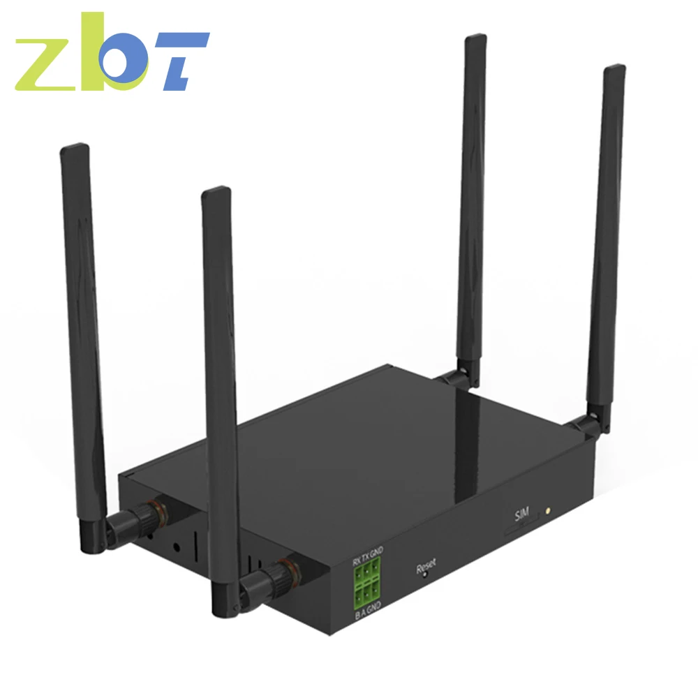 ZBT WD523 Openwrt 4G LTE Router 300Mbs RS232 RS485พอร์ต MT7628DAN 2.4G
