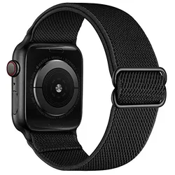 Versatile Nylon Elastic Watch Strap Wristband - S10 - 46mm 42 44 45 49 (Black)