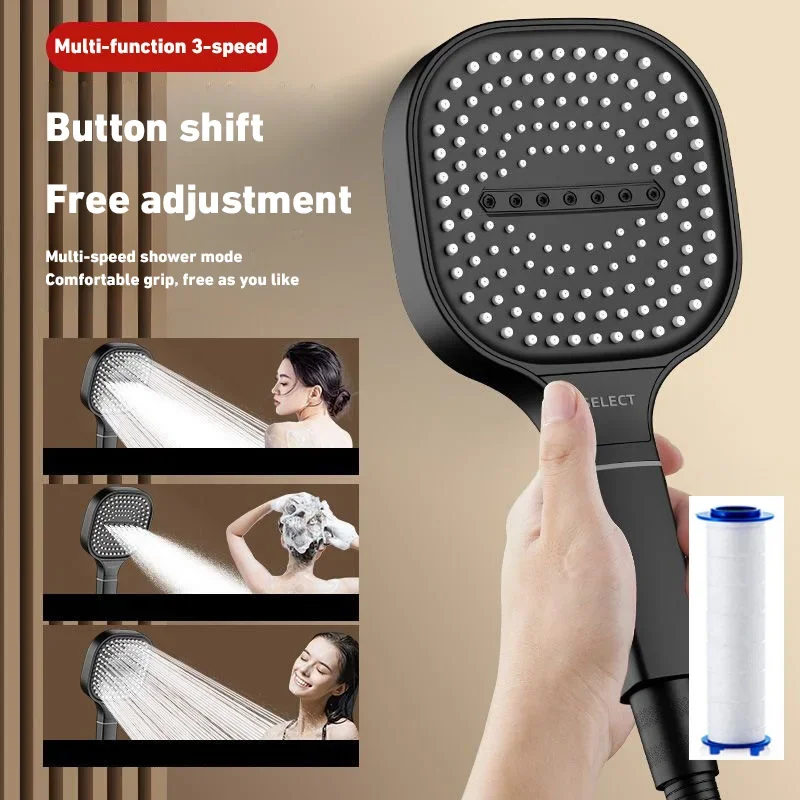 Xiaomi Shower Set Booster Shower Head with Filter Large Water Flow Shower Head Home Decoration Bathroom Facilities 2