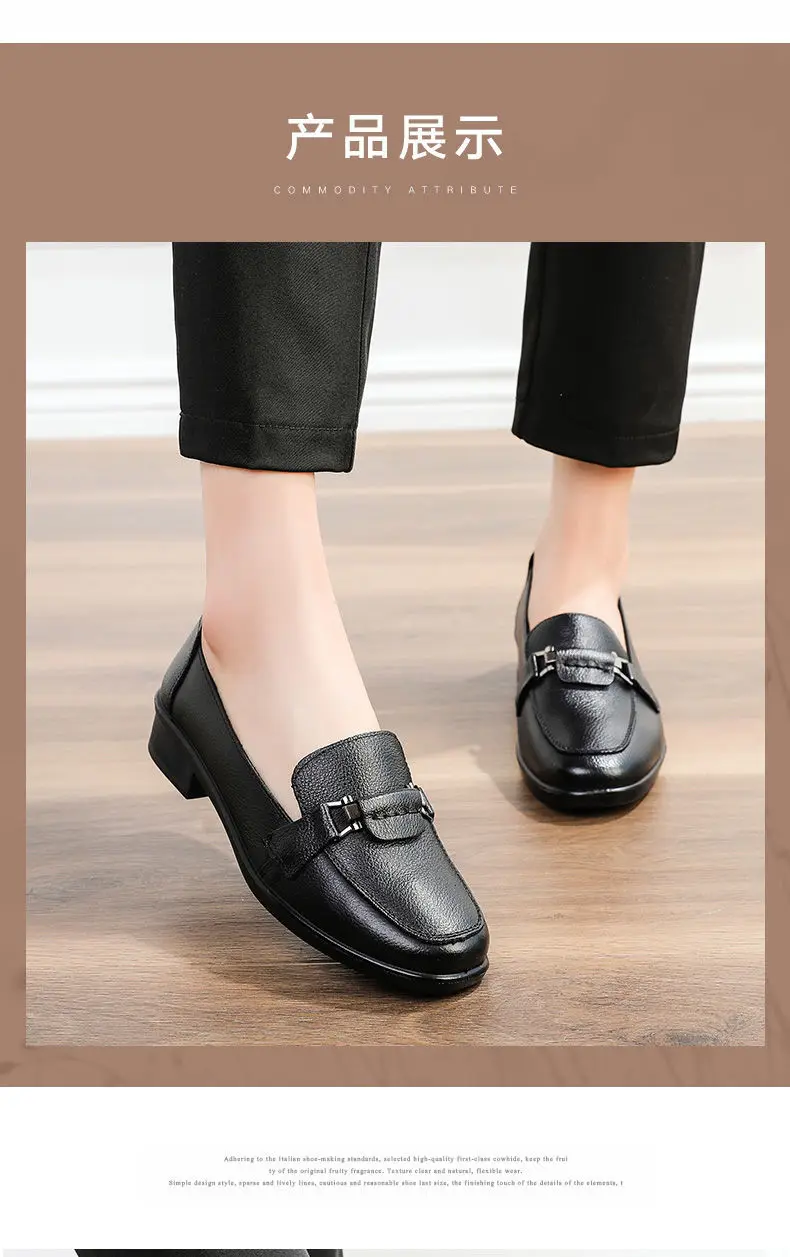 Women Vulcanize Shoes Ladies Vintage Leisure Footwear Ladies Shoes Round Head Solid Color Soft Sole Leather Stitching Durable