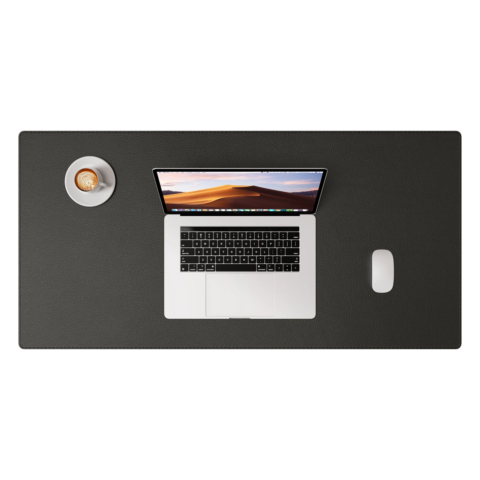 Premium PU Leather Desk Blotter: Non-Slip, Stitched Edges, Multi-Functional Desk Pad for Home, Office, or School