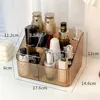 Transparent Makeup Organizer New 3/4-Slot Plastic Vanity Case Lightweight Washable Cosmetics Storage Rack 2