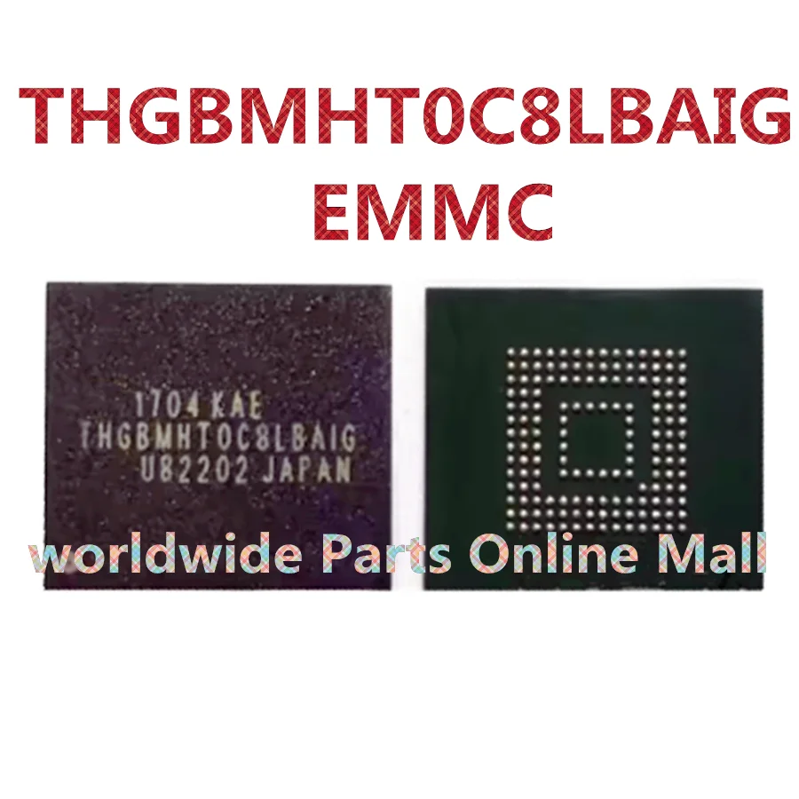 

1 шт.-5 шт. THGBMHT0C8LBAIG eMMC BGA153 NAND Flash IC 128 Гб карта памяти, чип 5,1 версия, спаянный шар