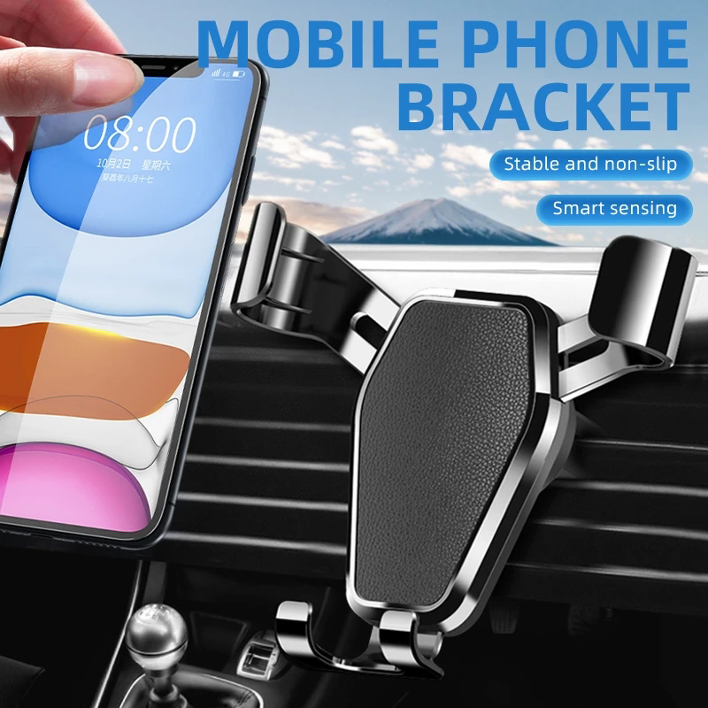 Gravity Car Holder Auto Air Vent Mount Clip Bracket Mobile Holder No Magnetic GPS Mobile Phone Stand For IPhone Xiaomi Samsung