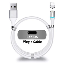  3A Magnetic USB Charge Cable USB Type C Fast Charging Cable For iphone 11 Xiaomi Mi 11 Magnet Micro USB Data Charging Wire Cord 