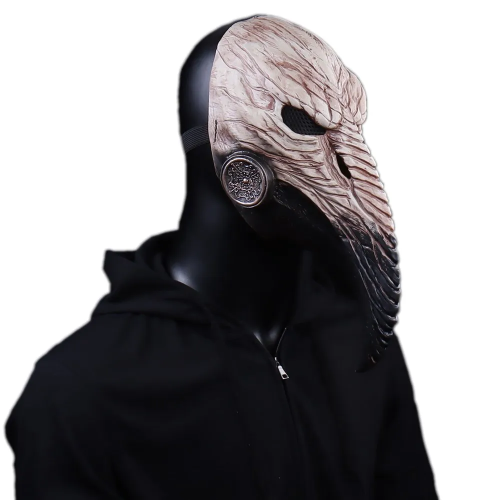 Steampunk Plague Doctor Mask Cosplay Long Nose Bird Beak Latex Helmet Carnival Masquerade Halloween Party Costume Props