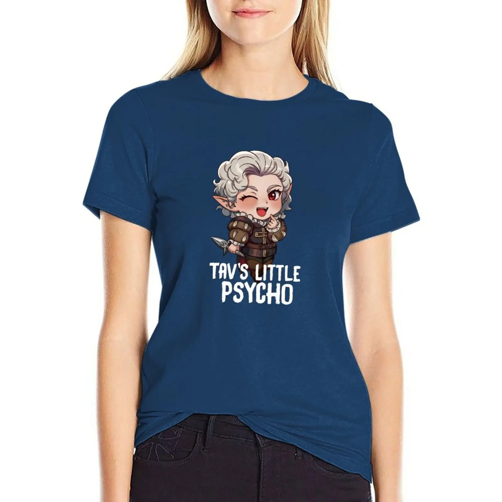 

Chibi Astarion T-shirt tees animal print shirt for girls Woman clothes
