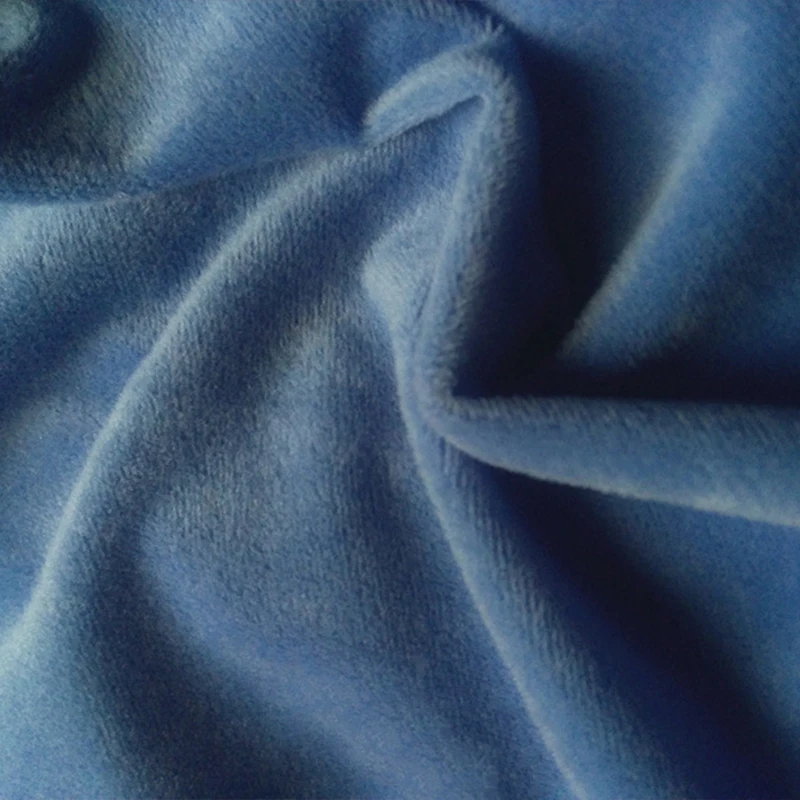 1M Weicher Glatter Samtstoff Kurzplüsch-Stoff DIY Bastelmaterial Kissenbezug Kleidung Mantel Futter Sofabezug Taschenmaterial Zubehör – Detail 3