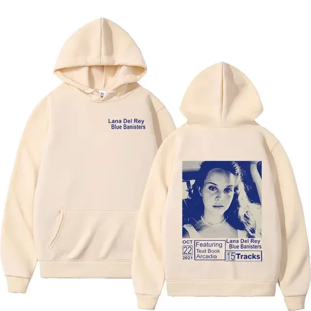 thumbnail image 1 of Sudadera con capucha de Lana Del Rey para hombre y mujer, suéter de algodón con estampado de álbum de música, jersey de gran tamaño, ropa superior de invierno, 1 of 5