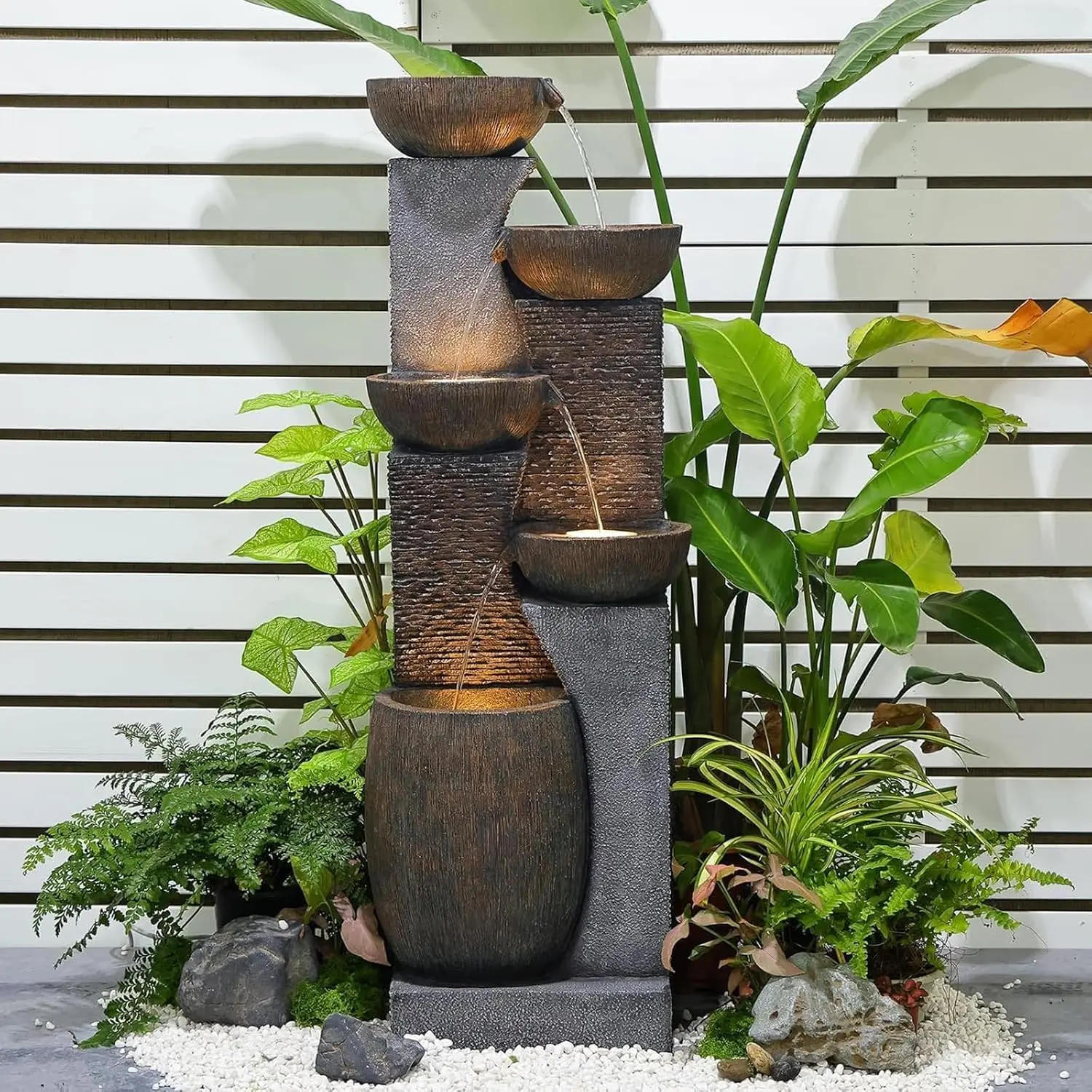 Geometric Waterfall Fountain 1