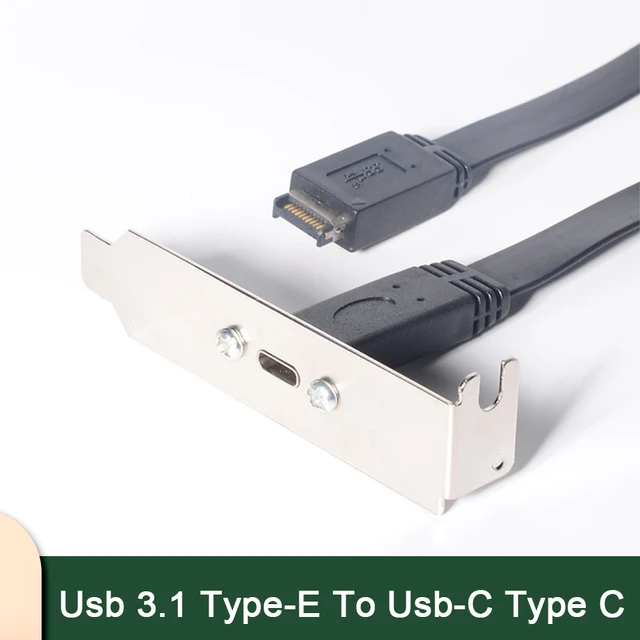 USB 3.1 Front Panel Header Type E to Type-C Female Extension Cable Panel  Mount