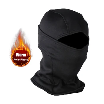 Passamontagna mimetico caldo in pile invernale Sci da esterno a prova di freddo Ciclismo Maschera a pieno facciale Maschera da moto Fodera per casco