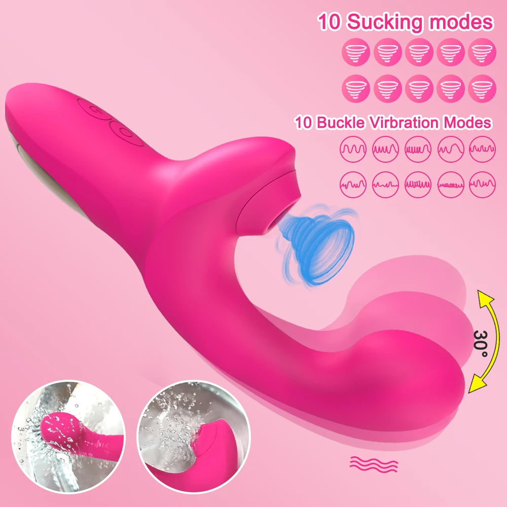 20 Speeds Dildo Vibrator Sex Toy for Women Female Clit Sucker Vacuum Clitoris Stimulator Finger Wiggling Adults Goods vagina sucking vibrator female sex toy clit sucker vibrator female masturbator