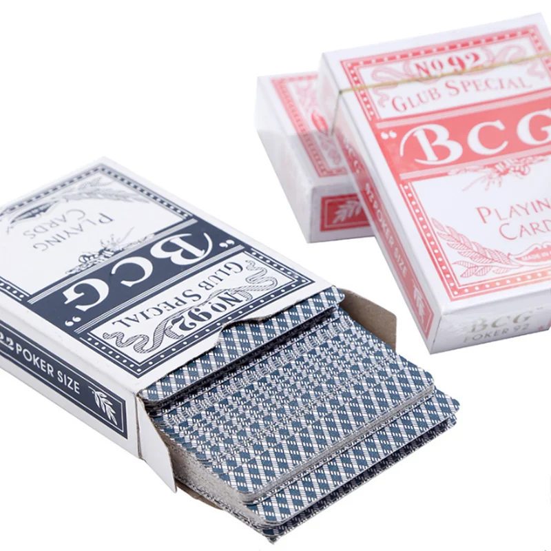Casino Poker Magic Playing Card 52 + 2 Joker Deck Plastic Coated Playing Cards Waterproof Game Poker Cards 63*88mm playing cards plastic playing cards