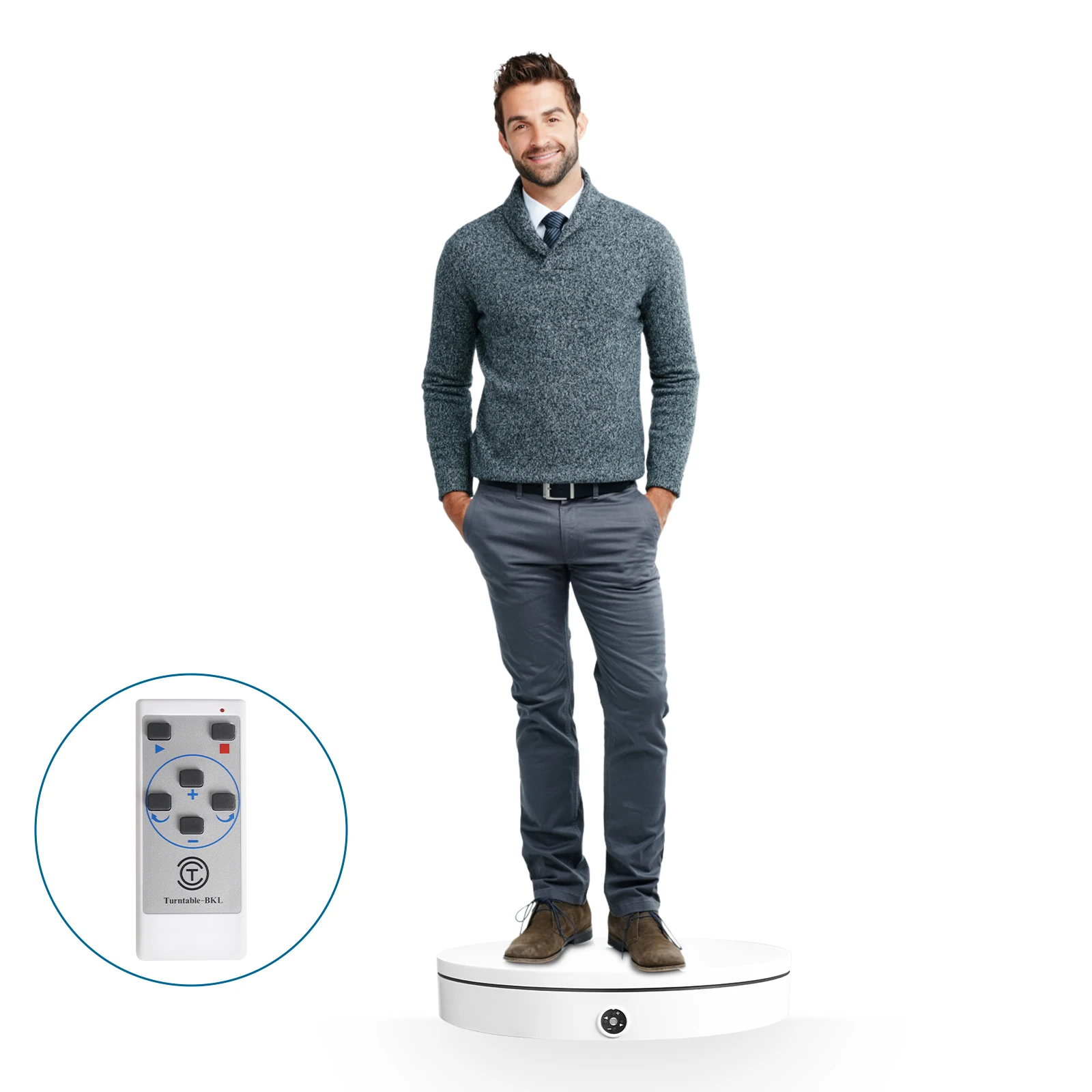 

Fotoconic 45cm display turntable /remote /speed control 100kg capacity for 3D human scan