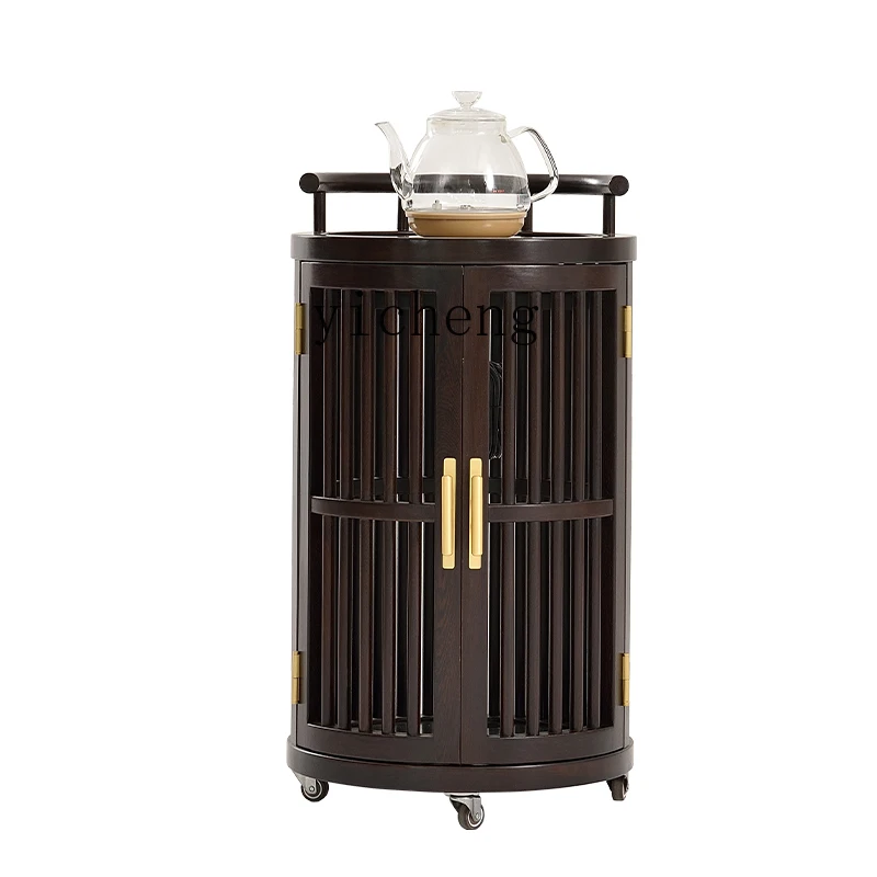 

Zk Door Frame National Standard Rosewood Furniture Tea Weagon Movable New Chinese Household Small Tea Table