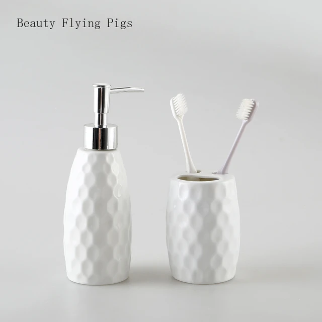 Nordic Ceramic Bathroom Toiletries Set