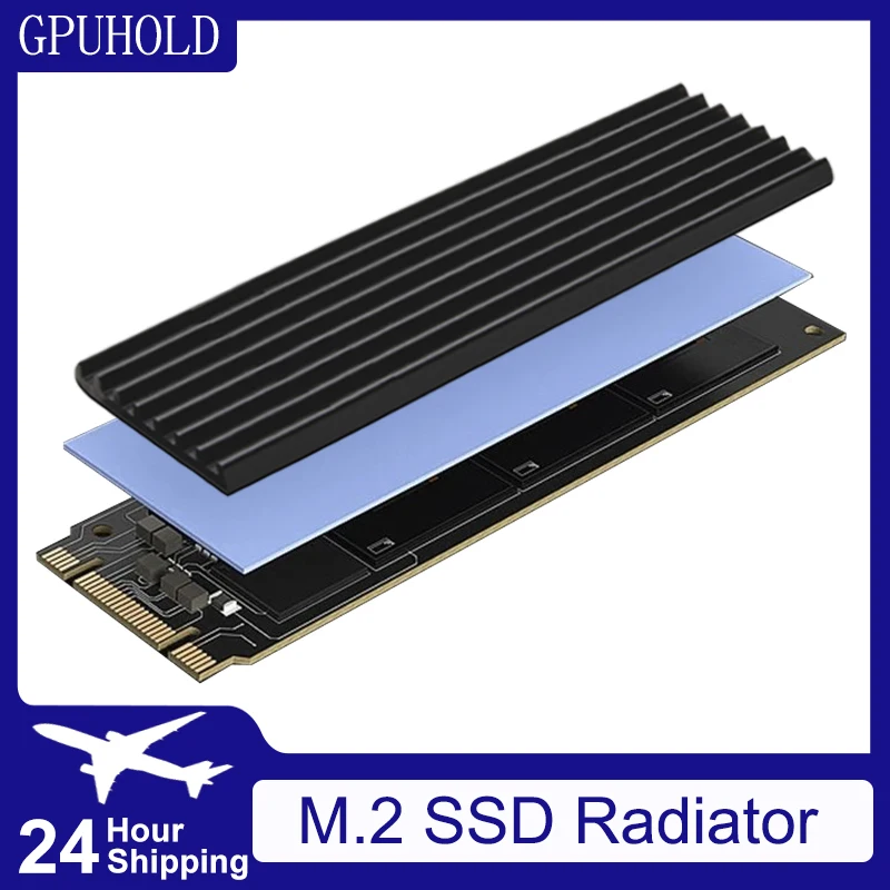 Enhanced Product Title: Premium Aluminum M.2 SSD Heatsink with Thermal Silicone Pad