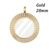 Wholesale Waterproof 28mm 33mm Twist Open Stainless Steel Round Floating Locket Pendant Plain Glass Lockets 3