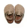 Autumn Winter New Children's Cork Sandals Boys Girls' Outside Warm Sandals Home Slipper Toddler Prewalker Slipper Toddler Shoes 6