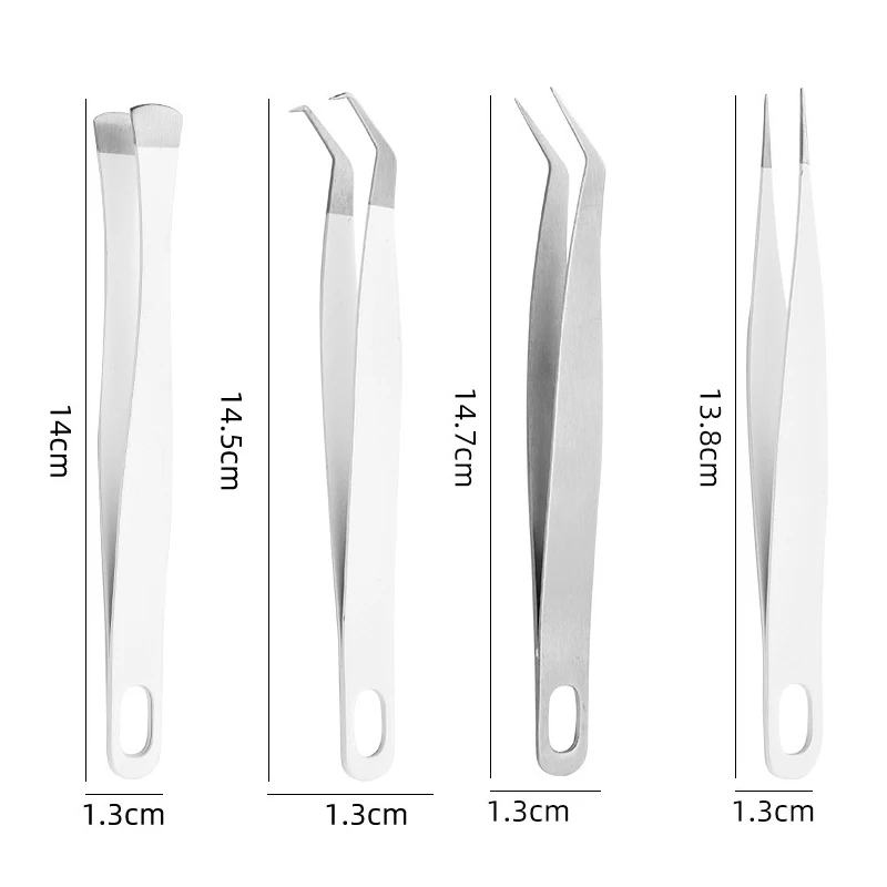 Vinyl Weeder Tools 1/4pcs Stainless Steel Tweezers for DIY Silhouette Relief Engraving Electronics Repair Soldering Craft Tool precision tweezers tweezer tool soldering tweezers