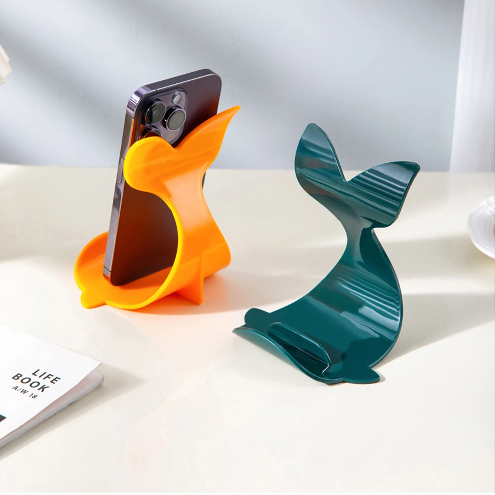Cute Phone Holder Novelty Whale Tail Cell Phone Stand Compatible with