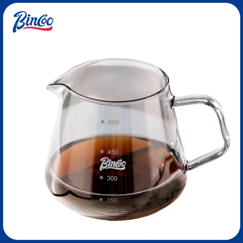 إبريق قهوة زجاجي 600 مل + فلتر