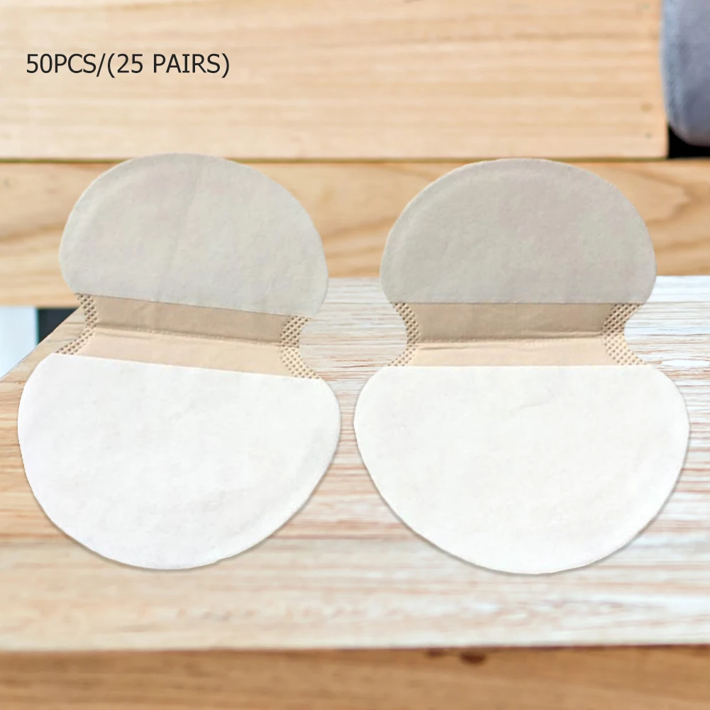 Underarm Absorbing Shield Non-woven Disposable Sweat Absorbent Pad Self-adhesive Ultra-thin Summer Supplies 50pcs