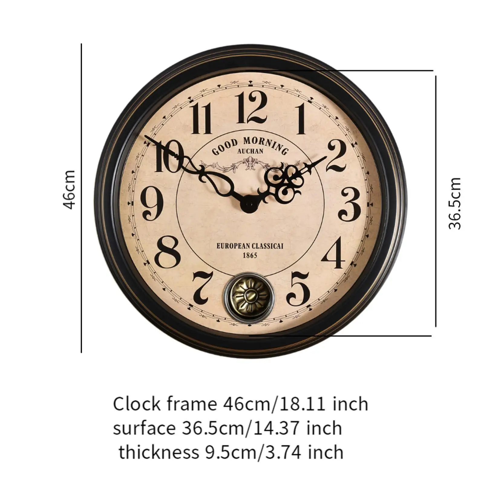 Interior Wall Clock European Design Decorative Clock for Bedroom Home Shelf Interior Wall Clock European Design Decorative Clock for Bedroom Home Shelf