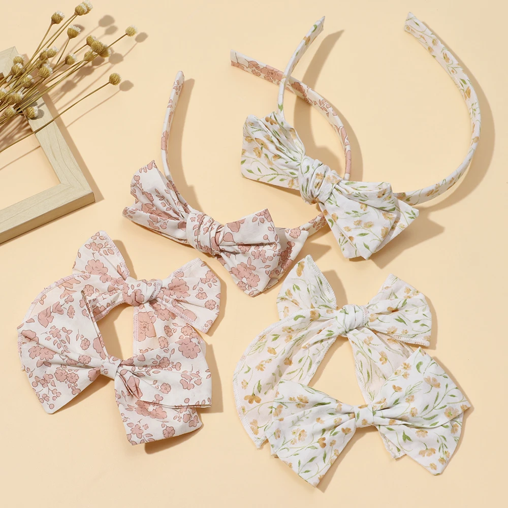 3PcslotHairClipandHairbandsforNewbornBabyGirlClipsElastic