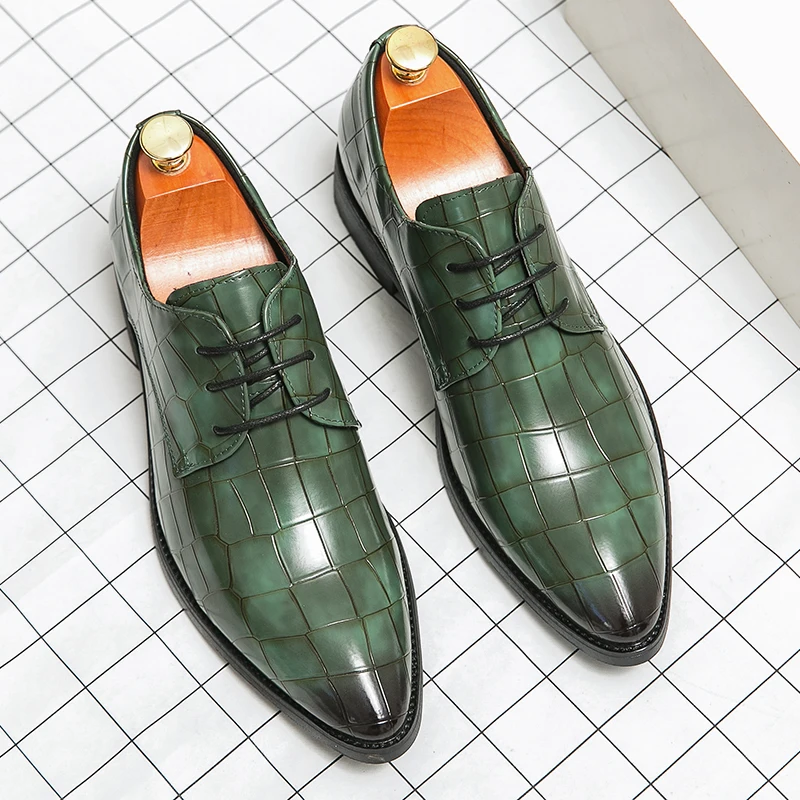 

Luxury leather shoes, new pointed British business dress, men's leather shoes, wedding shoes, office men's large leather shoes,
