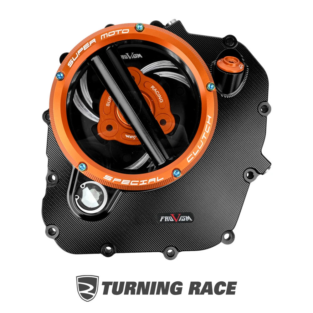 Motorcycle Aluminum alloy Clear Clutch Cover Spring Retainer Pressure