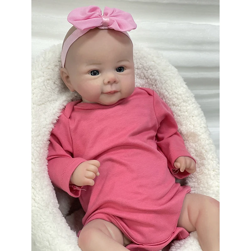 49Cm Baby Girl Julies Reborn Doll Soft Cuddly Body Realistico 3D Skin Paint Con Genesis Paint Venature Visibili Art Doll